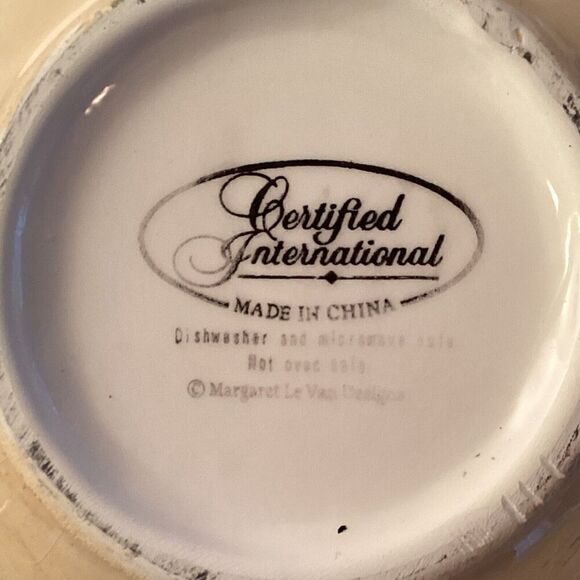 Certified International Sunflower 9" Mixing Bowl Margret Le Van Design Scalloped - Picture 7 of 9